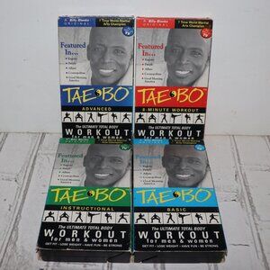🎬 Tae Bo by Billy Blanks · 4‑Tape VHS Set · Complete Series